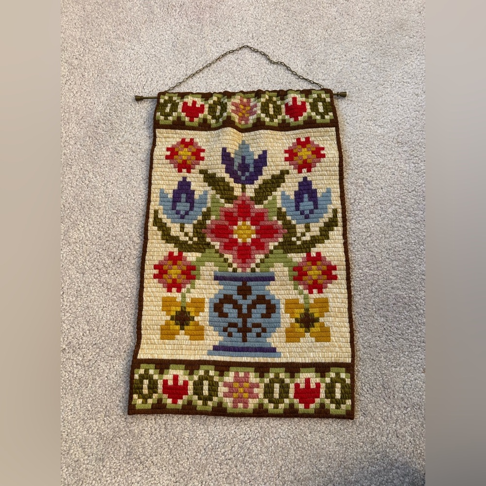 Floral Tapestry Wall Hang